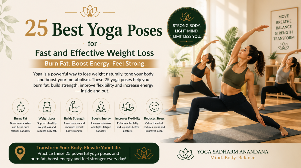 25 Best Yoga Poses for Fast and Effective Weight Loss: Burn Fat, Boost Energy & Feel Strong